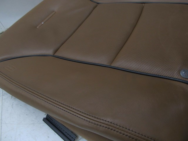 2004-2008 AUDI A8L W12 OEM RIGHT REAR PASSENGER UPPER SEAT CUSHION LEATHER BROWN