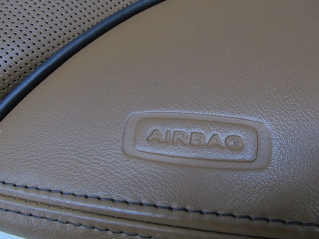 2004-2008 AUDI A8L W12 OEM RIGHT REAR PASSENGER UPPER SEAT CUSHION LEATHER BROWN