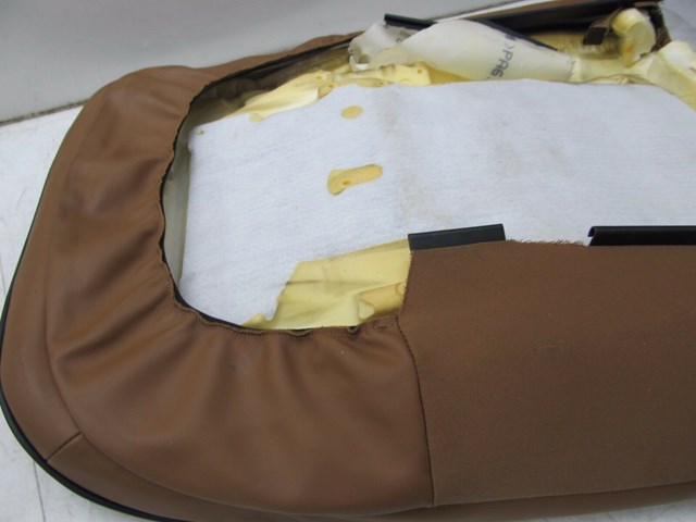 2004-2008 AUDI A8L W12 OEM RIGHT REAR PASSENGER UPPER SEAT CUSHION LEATHER BROWN