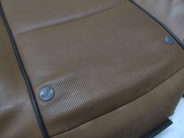 2004-2008 AUDI A8L W12 OEM RIGHT REAR PASSENGER UPPER SEAT CUSHION LEATHER BROWN