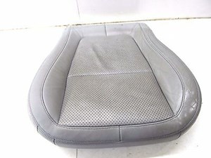 2009-2011 JAGUAR XF OEM LEFT FRONT LOWER SEAT CUSHION GRAY PERFORATED LEATHER 