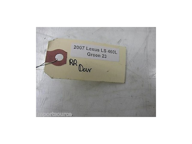 2007-2009 LEXUS LS460L XF40 OEM RIGHT REAR PASSENGER SIDE DOOR WINDOW REGULATOR