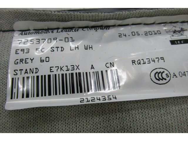  2009-2013 BMW 328i E93 LCI OEM LEFT FRONT DRIVER LEATHER LOWER SEAT CUSHION 