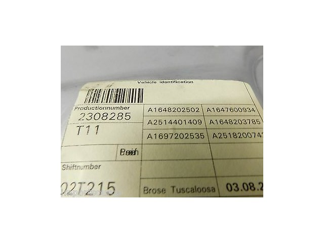 2007-2012 MERCEDES GL450 X164 OEM LEFT FRONT DRIVER DOOR WINDOW REGULATOR