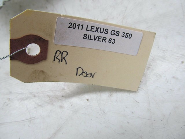  2007-2011 LEXUS GS350 OEM RIGHT REAR PASSENGER SIDE DOOR WINDOW REGULATOR   