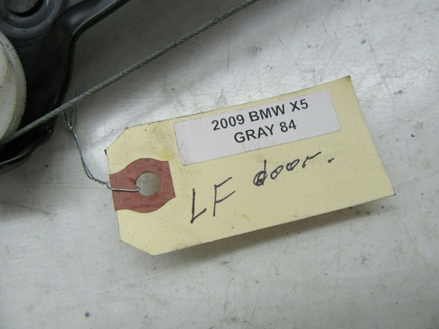 2007-2010 BMW X5 E70 OEM LEFT FRONT DRIVER DOOR WINDOW REGULATOR WITHOUT MOTOR