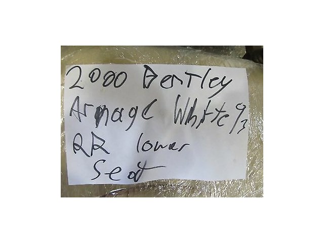 1998-2004 BENTLEY ARNAGE OEM RIGHT REAR PASSENGER'S LOWER SEAT CUSHION LEATHER