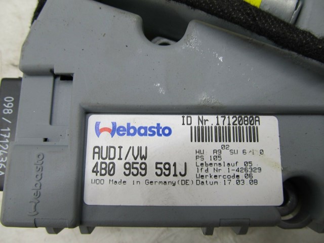 2005-2008 AUDI A6 C6 OEM OVERHEAD SUNROOF MOTOR 