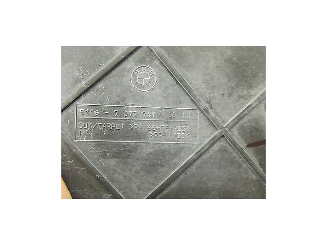 2004-2005 BMW 645CI E63 OEM LEFT SIDE OF CENTER CONSOLE CARPET TRIM COVER