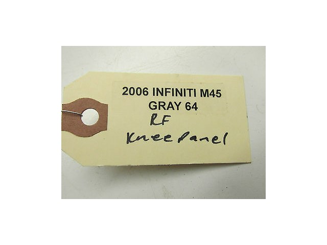 2006-2009 INFINITI M45 M35 OEM RIGHT FRONT UNDER DASH KICK PANEL BLACK CARPET