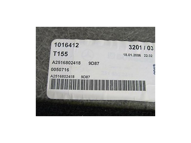 2006-2009 MERCEDES R350 W251 OEM REAR TRUNK COMPARTMENT COVER TRIM CARPET