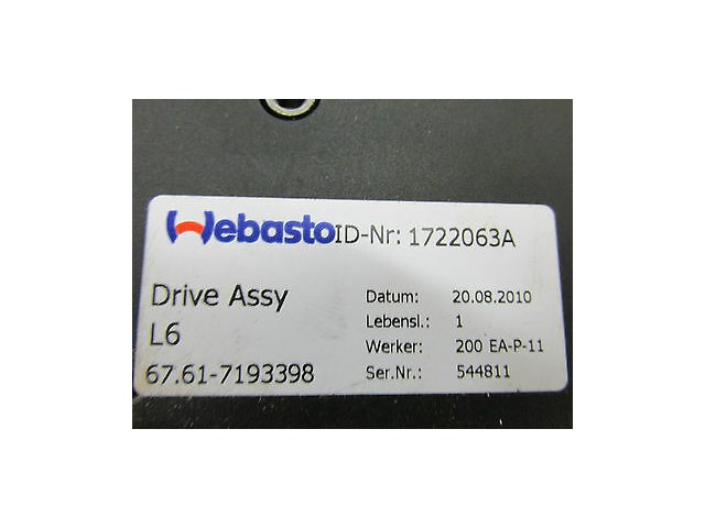 2011-2013 BMW 128i E82 OEM SUN ROOF SUNROOF MOTOR