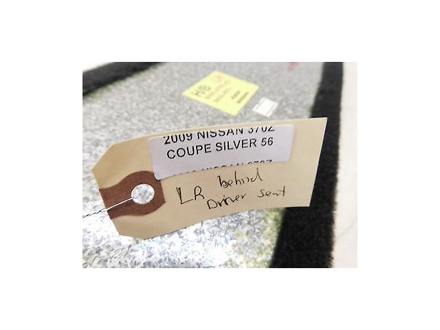 2009-2015 NISSAN 370Z COUPE OEM LEFT REAR LOWER COMPARTMENT CARPET FLOORBOARD