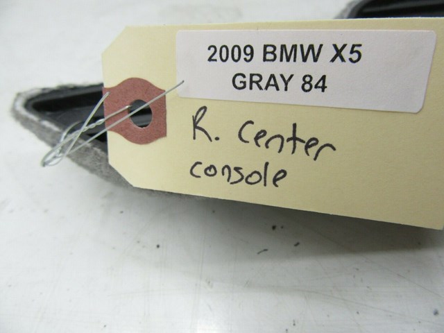 2007-2010 BMW X5 E70 OEM RIGHT OF CENTER CONSOLE CARPET TRIM COVER GRAY