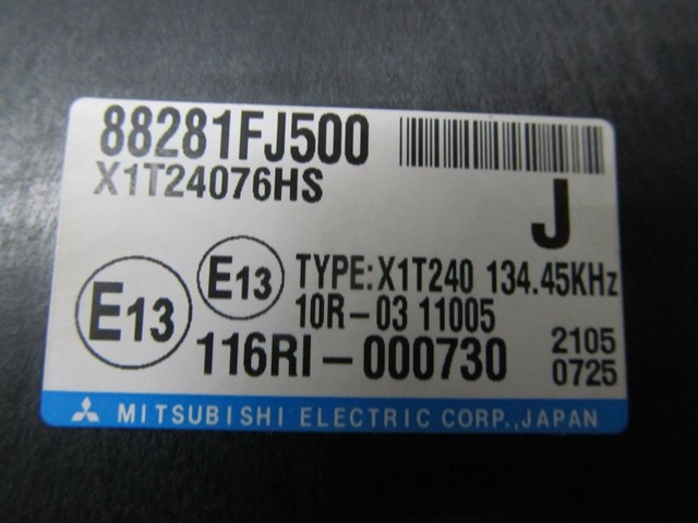 2010-2014 SUBARU IMPREZA OEM MULTIFUNCTION INTEGRATED CONTROL MODULE 88281FJ500