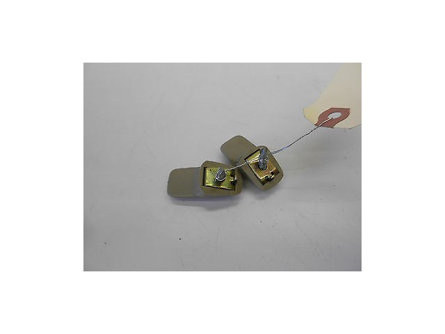 1989 BENTLEY TURBO R OEM SUN VISOR CLIPS HOOKS LEFT AND RIGHT SIDE TAN COLOR