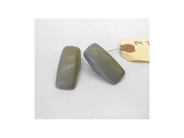 1989 BENTLEY TURBO R OEM SUN VISOR CLIPS HOOKS LEFT AND RIGHT SIDE TAN COLOR