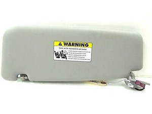 2008-2010 BMW 535xi 528 E60 OEM RIGHT SIDE FRONT SUN VISOR SHADE GRAY W/ MIRROR