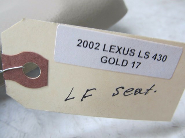 2001-2006 LEXUS LS430 OEM LEFT FRONT DRIVER SEAT TRIM COVER BEIGE 71812-50090