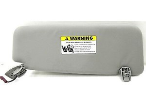 2008-2010 BMW 535xi 528 E60 OEM LEFT SIDE FRONT SUN VISOR SHADE GRAY W/ MIRROR