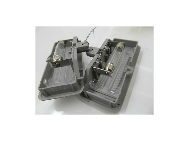 2008-2010 BMW 535xi 528 E60 OEM INTERIOR MIRROR SUN VISOR LIGHT LAMP SET PAIR