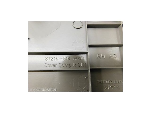 2011-2013 HONDA ODYSSEY OEM RIGHT FRONT PASSENGER SEAT TRIM COVER