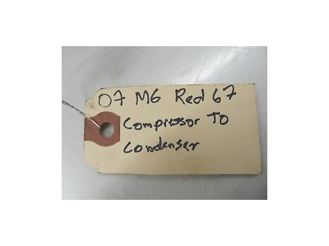 2006-2010 BMW M6 E63 OEM AC HOSE LINE TUBE COMPRESSOR TO CONDENSER 