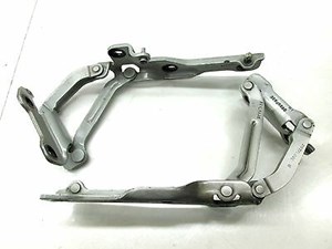 2004-2007 JAGUAR XJR X350 OEM FRONT HOOD HINGE SUPPORT BRACKETS SET OF TWO [2]