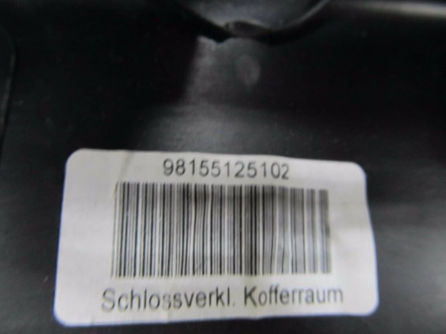 2013-2015 PORSCHE BOXSTER 981 OEM REAR HOOD LATCH COVER TRIM PANEL 98155125102