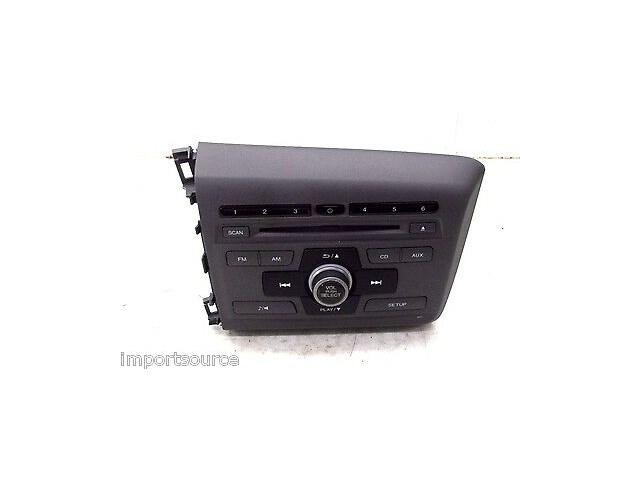 2012-2014 HONDA CIVIC COUPE OEM RADIO AM/FM CD PLAYER RECEIVER