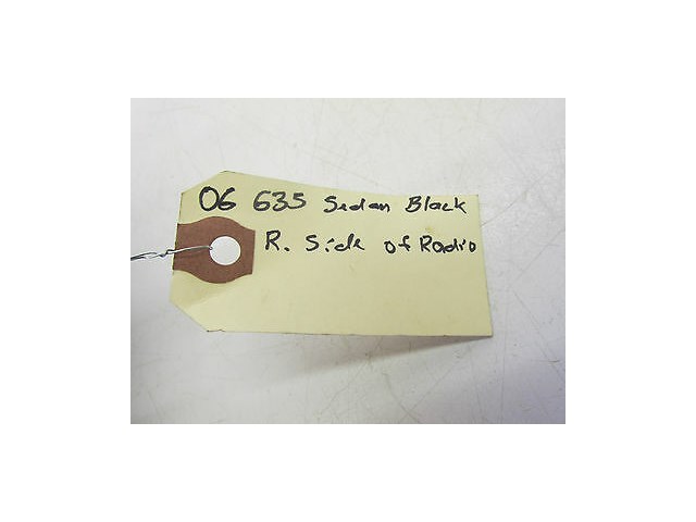 2005-2006 INFINITI G35 SEDAN OEM RIGHT FRONT SIDE OF RADIO TRIM PANEL BLACK