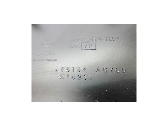 2005-2006 INFINITI G35 SEDAN OEM RIGHT FRONT SIDE OF RADIO TRIM PANEL BLACK