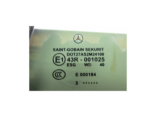 2004-2006 MERCEDES BENZ SL600 R230 OEM LEFT REAR QUARTER GLASS