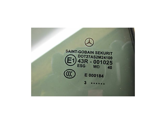 2004-2006 MERCEDES BENZ SL600 R230 OEM RIGHT REAR QUARTER GLASS