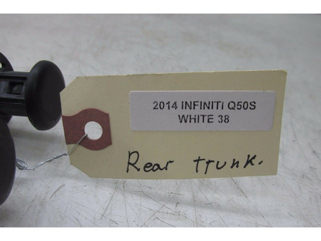 2014-2016 INFINITI Q50 OEM REAR BACK BLACK HEADREST COVER PAIR (2)