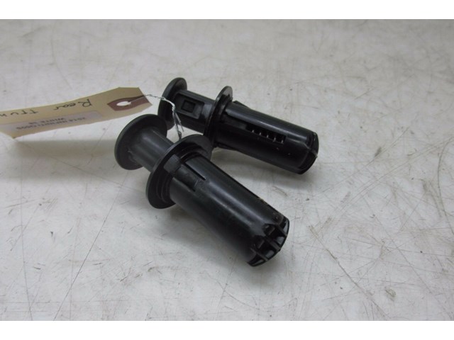 2014-2016 INFINITI Q50 OEM REAR BACK BLACK HEADREST COVER PAIR (2)