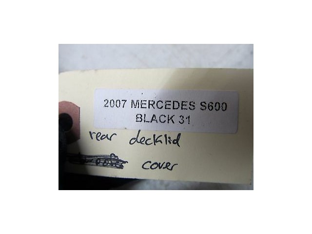 2007-2009 MERCEDES S600 W221 OEM REAR DECK LID HEADREST COVER PANEL LEATHER