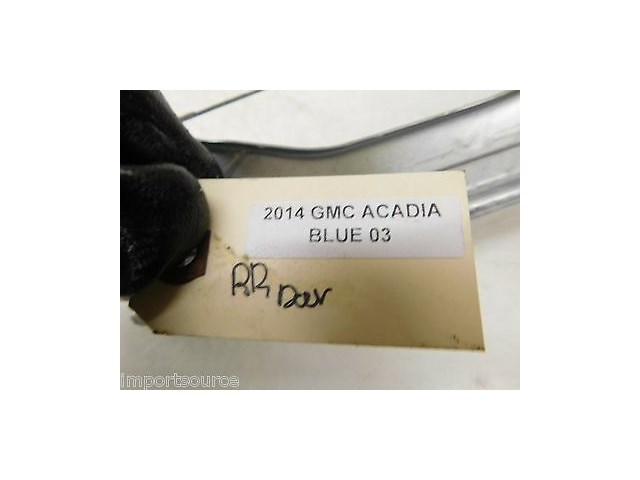 2013-2015 GMC ACADIA OEM RIGHT REAR PASSENGER DOOR WINDOW REGULATOR W/O MOTOR