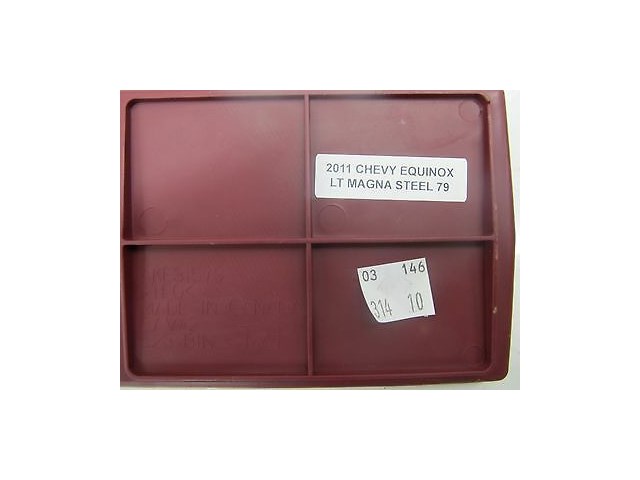 2010-2013 CHEVY EQUINOX LT OEM CENTER CONSOLE STORAGE RUBBER MAT TRAY INSERT RED