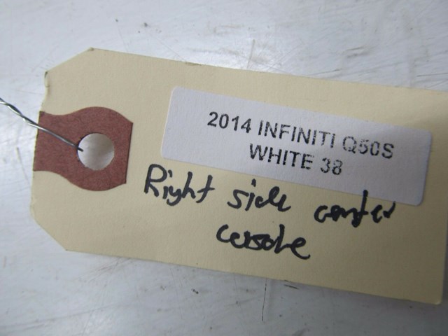 2014-2016 INFINITI Q50 OEM RIGHT SIDE CENTER CONSOLE TRIM COVER 68134 4GF0A