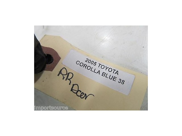 2003-2008 TOYOTA COROLLA OEM RIGHT REAR DOOR WINDOW REGULATOR 