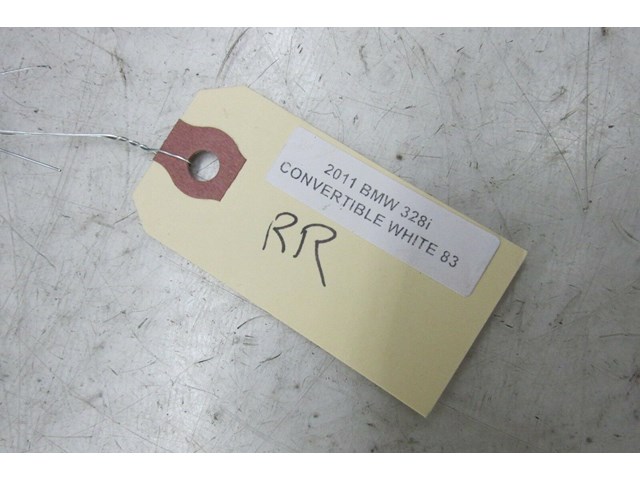  2009-2013 BMW 328i E93 LCI OEM RIGHT REAR PASSENGER SIDE SEAT BELT GRAY  