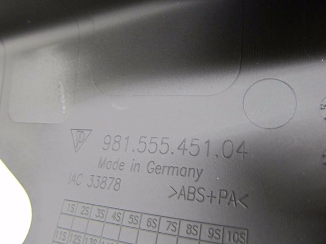 2013-2015 PORSCHE BOXSTER 981 OEM LEFT REAR UPPER SEAT BELT GUIDE TRIM COVER