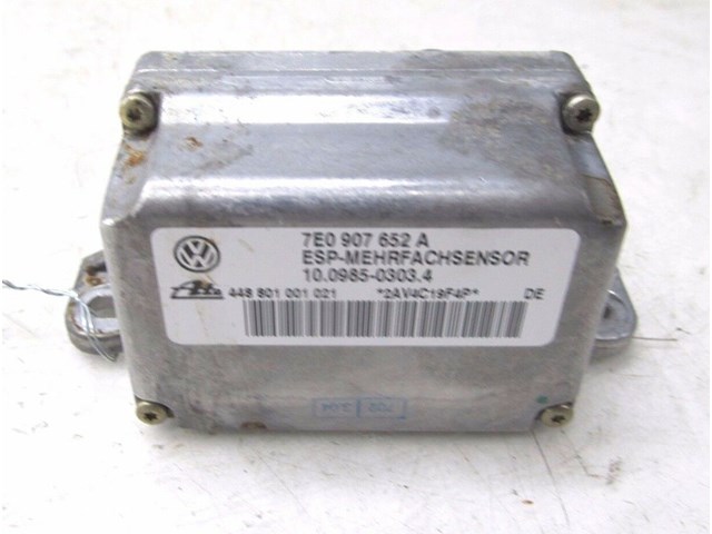 2004-2007 VOLKSWAGEN TOUAREG OEM YAW RATE CONTROL SENSOR 7E0907652A