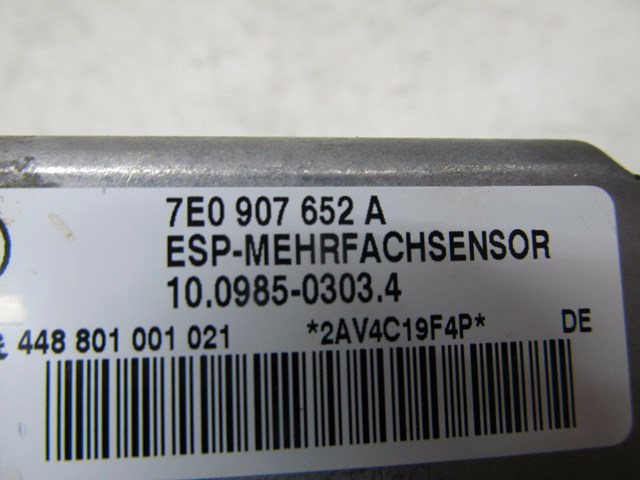 2004-2007 VOLKSWAGEN TOUAREG OEM YAW RATE CONTROL SENSOR 7E0907652A