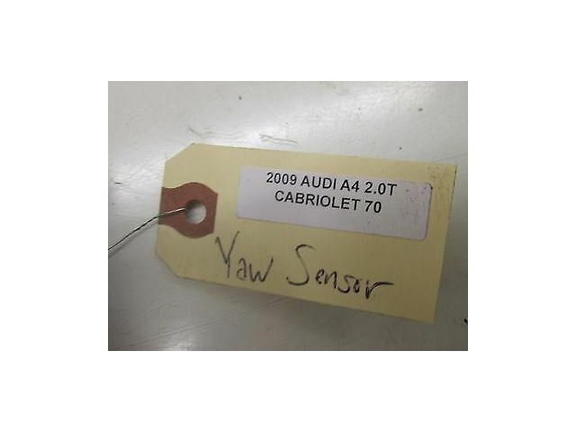 2009 AUDI A4 CABRIOLET 2.0T OEM YAW TURN RATE SENSOR 8E0 907 637 C