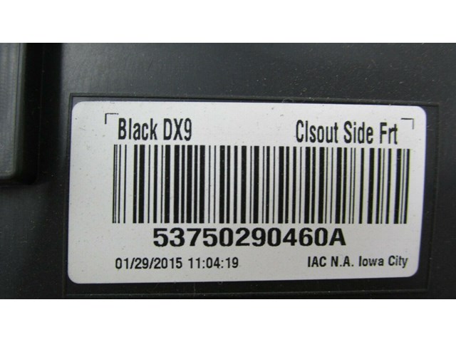 2013-2016 DODGE DART OEM CENTER CONSOLE LEFT SIDE FINISH PANEL TRIM   