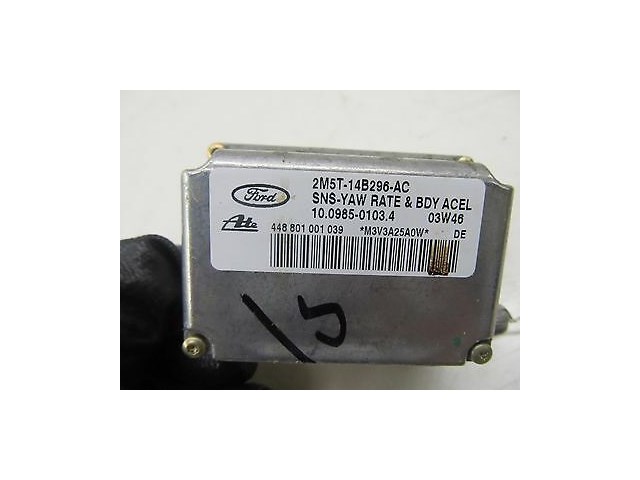 2004-2007 JAGUAR XJ8 X350 OEM CENTER CONSOLE YAW TURN RATE SENSOR 2M5T 14B296 AC