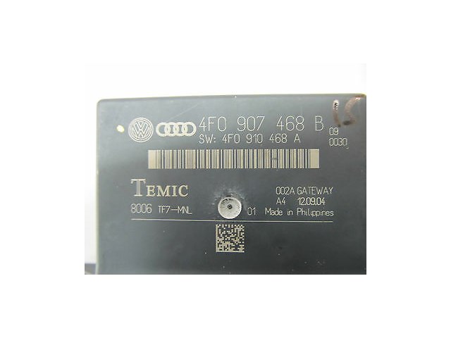 2005-2007 AUDI A6 QUATTRO C6 OEM RIGHT FRONT GATEWAY CONTROL MODULE 4F0907468B