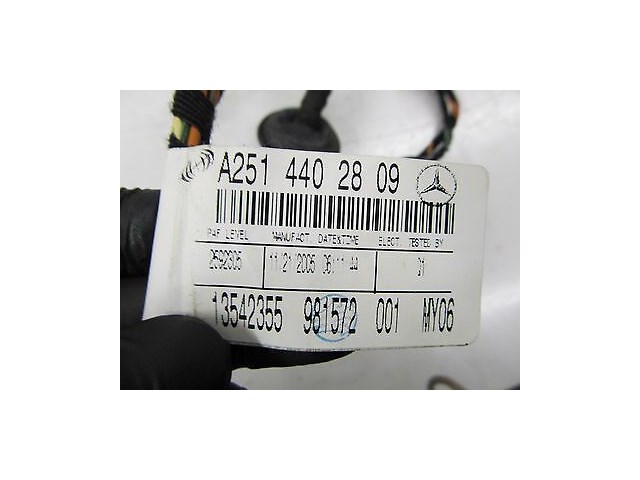 2006-2009 MERCEDES R350 W251 OEM RIGHT REAR DOOR WIRE WIRING HARNESS